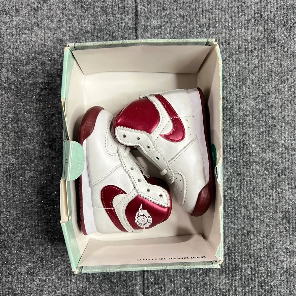 NEW Baby Jordan 1 High 85 Size 3C Toddler Sneakers White Team Red DV3655-161